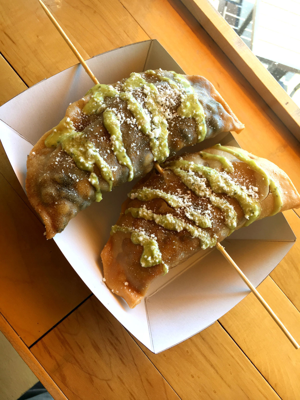 Fried Tacos On-A-Stick